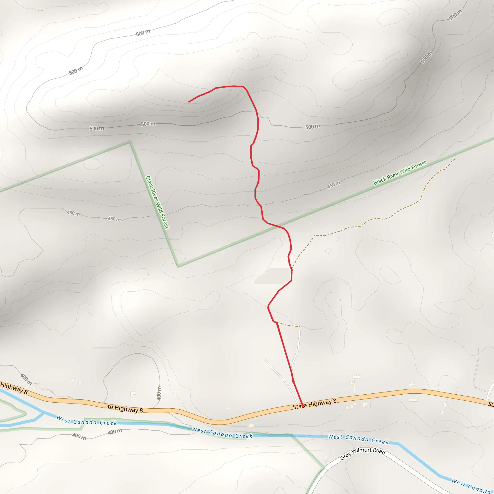 State Highway 8 - West Canada Creek mobile static map