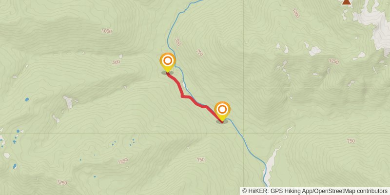 Elip Creek via North Fork Quinault River Trail stage 2 Map