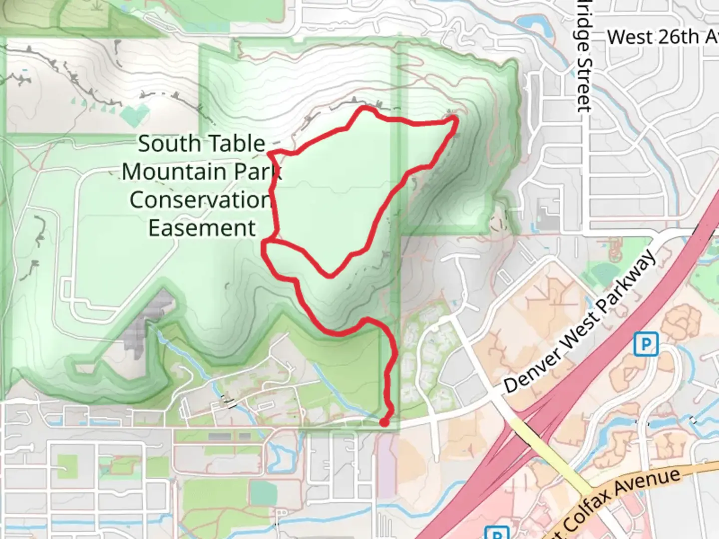 An image depicting the trail Cretaceous and Basalt Cap Loop Trail and its surrounding area.