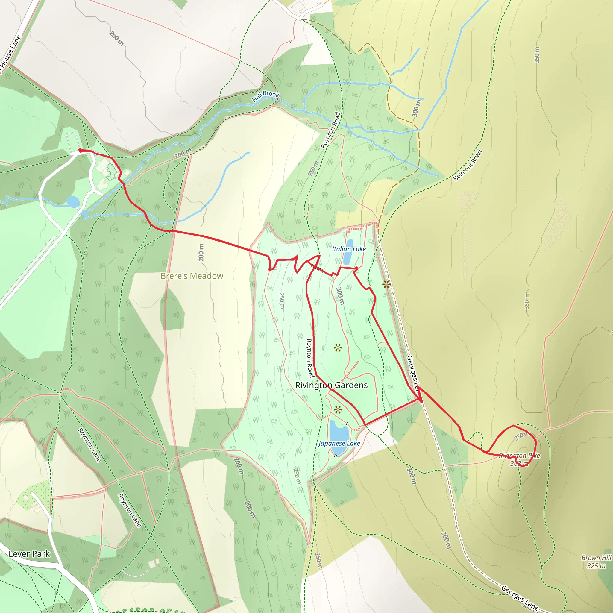 Ravington Gardens and Ravington Pike mobile static map