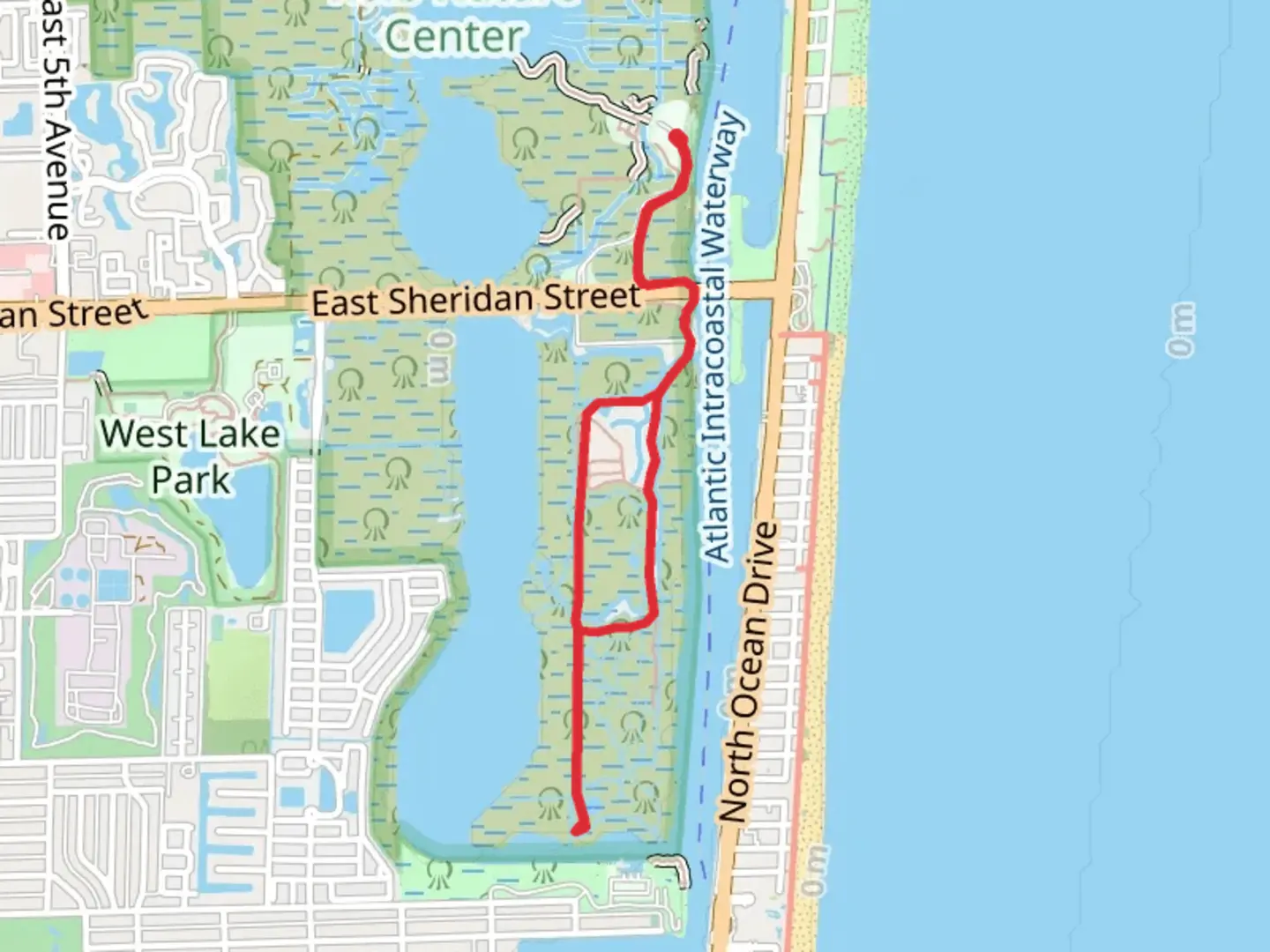 An image depicting the trail Anne Kolb Nature Center and South Trail Loop and its surrounding area.