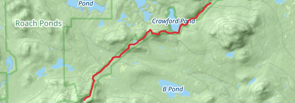 Appalachian Trail Section Hike - 100 Mile Wilderness Trail stage 5 Map