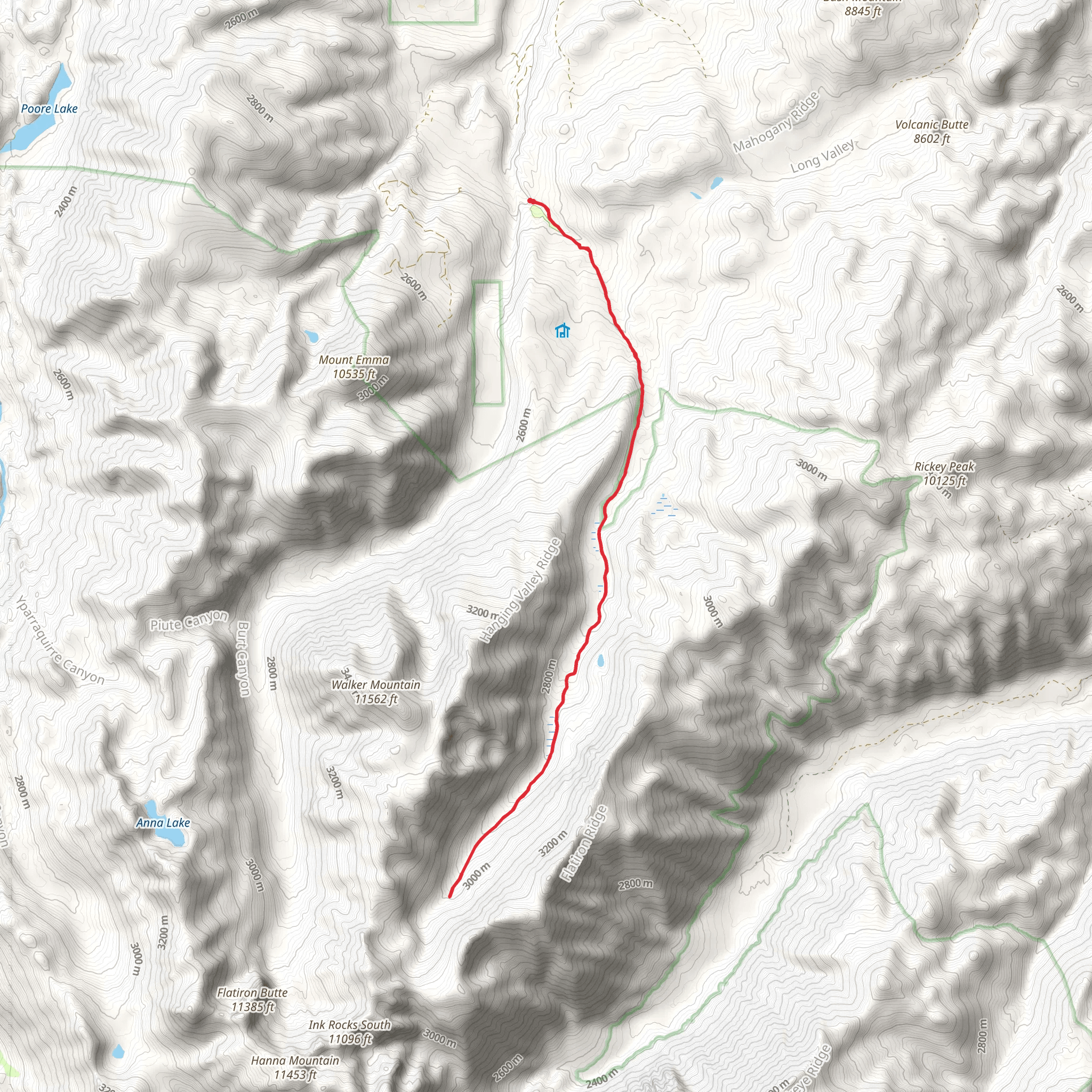 Molybdenite Creek Trail mobile static map