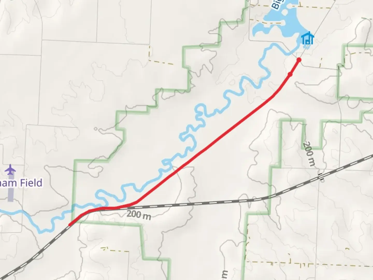 An image depicting the trail Big Mineral Creek Out and Back and its surrounding area.