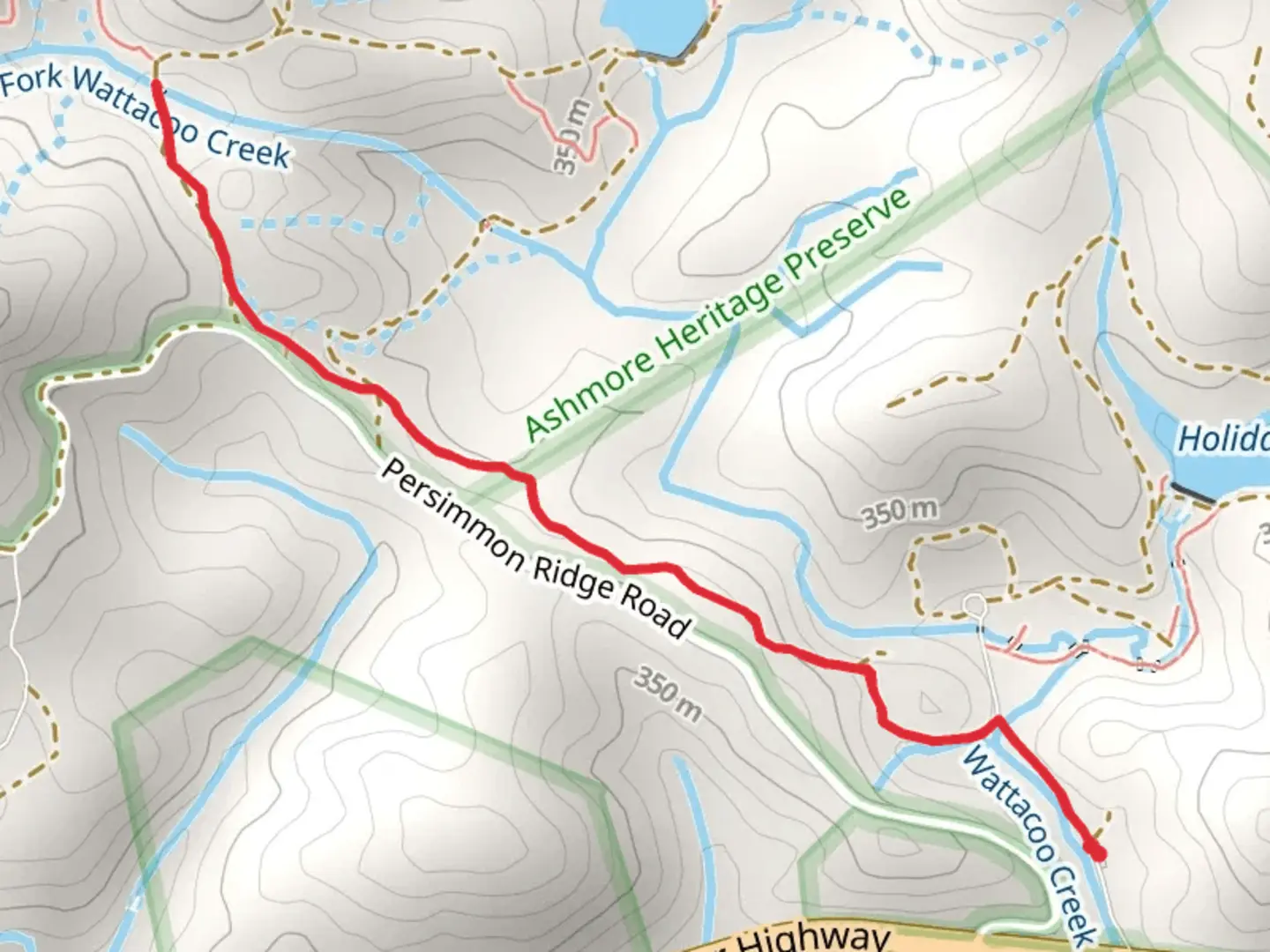 An image depicting the trail Mountain Bridge Passage Trail - Short and its surrounding area.