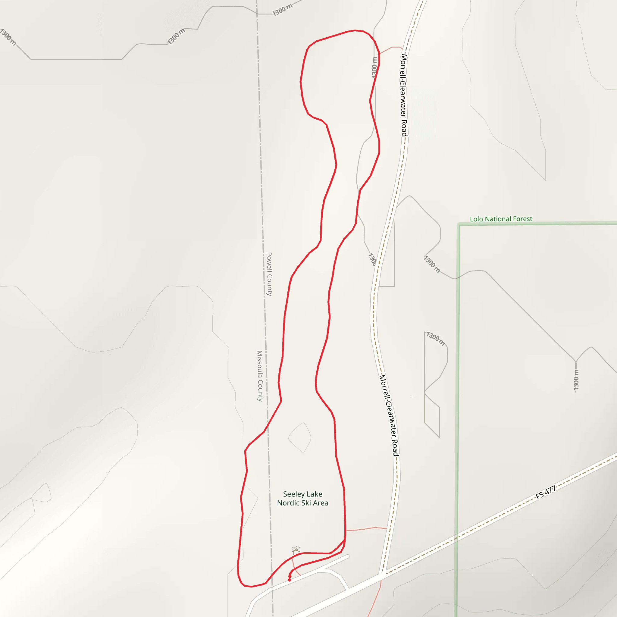 Logging Camp Loop Trail mobile static map