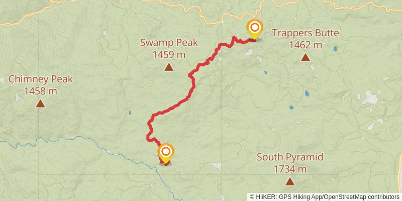 Old Cascades Loop stage 4 Map