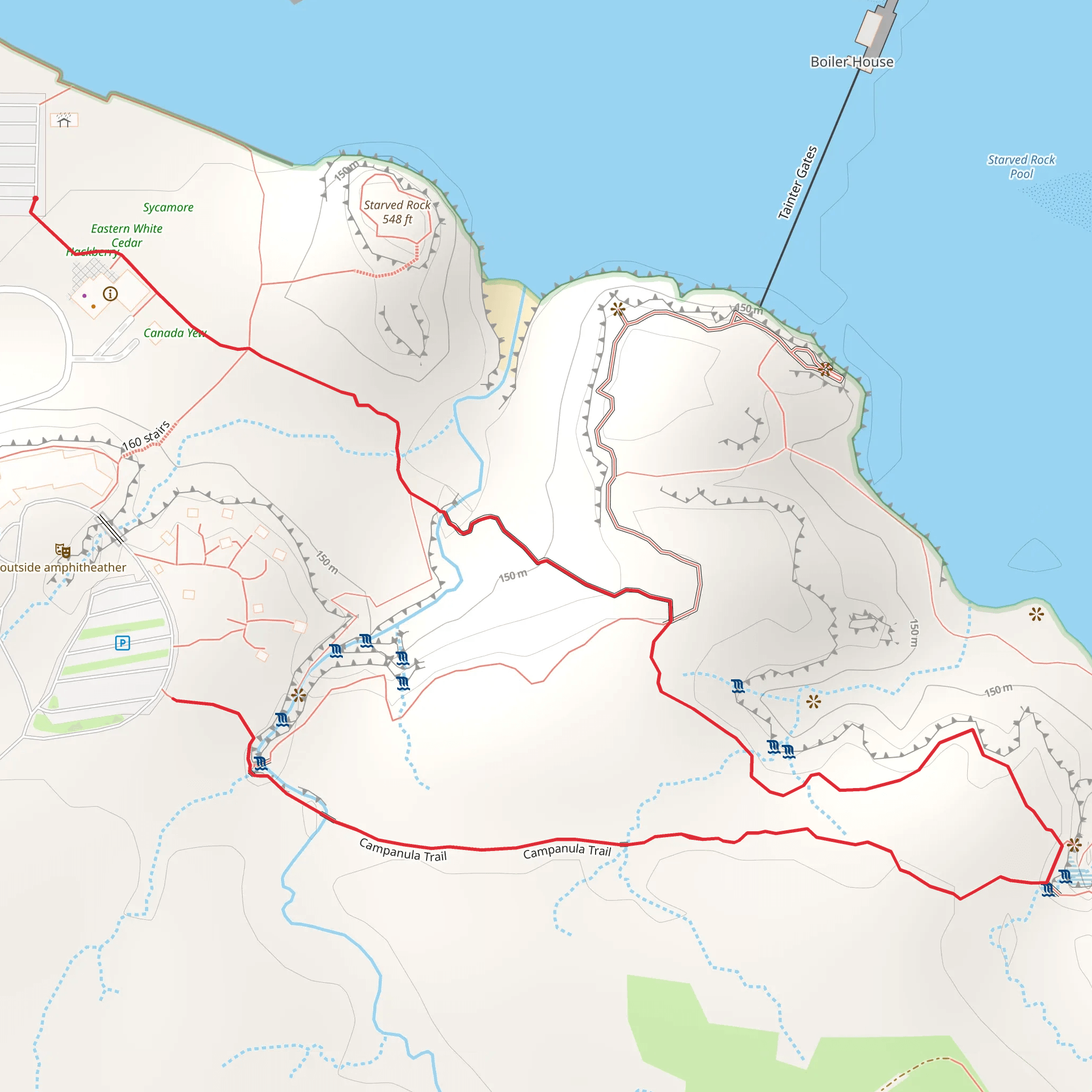Campanula Trail mobile static map