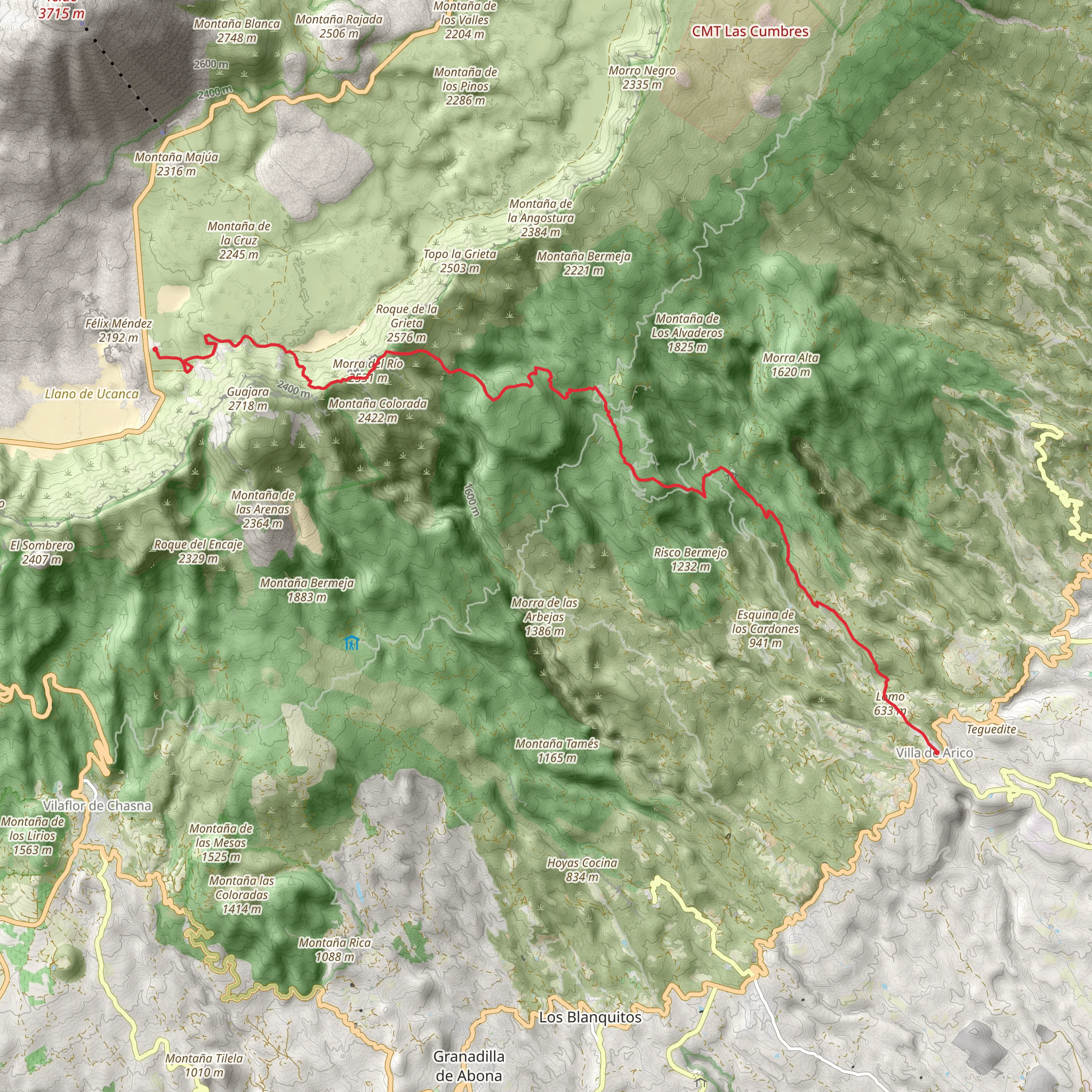 Town of Arico - Peaks of Arico PR TF 86 mobile static map