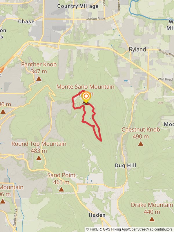 Monte Sano Mountain Loop via North and South Plateau