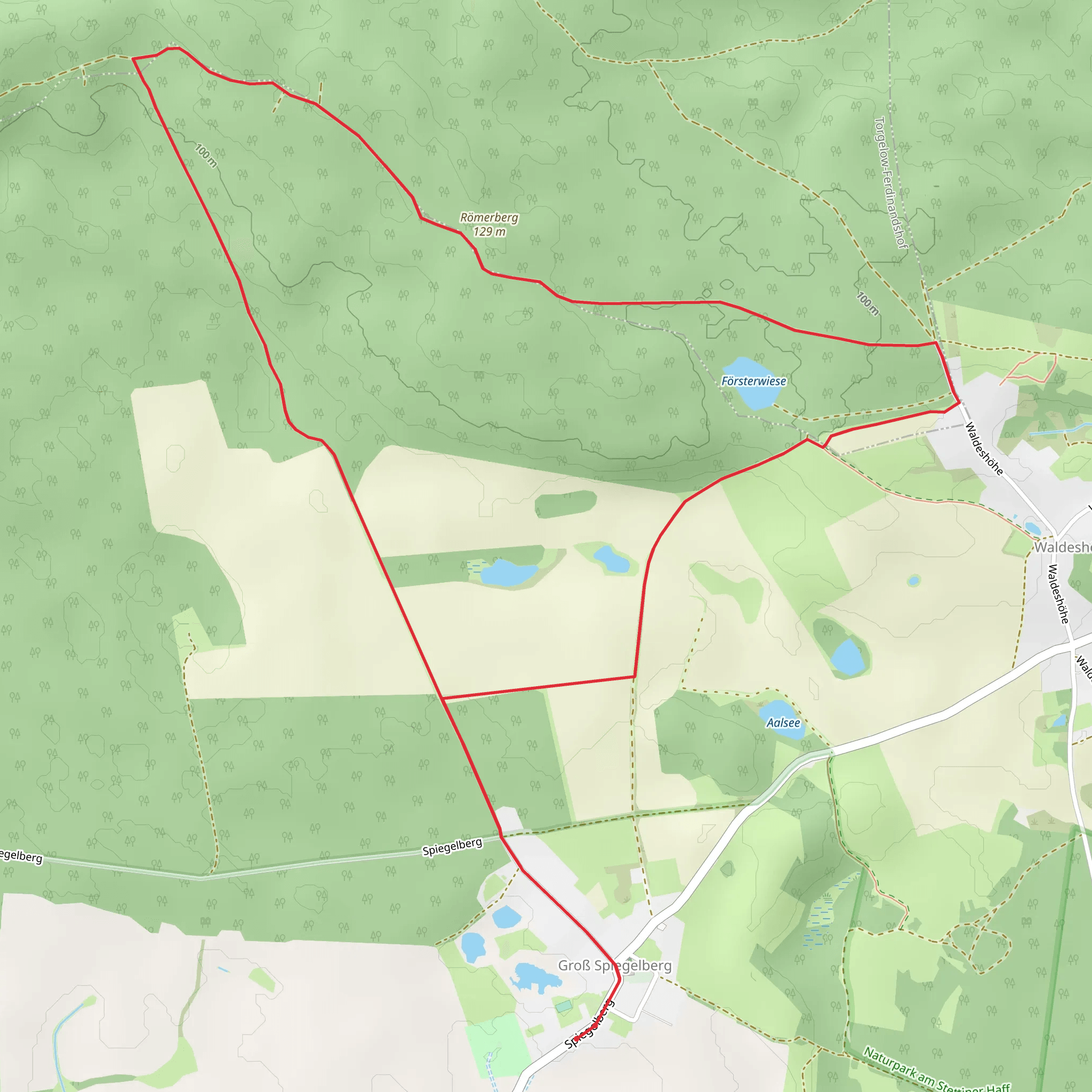 Roemer Berg Loop mobile static map