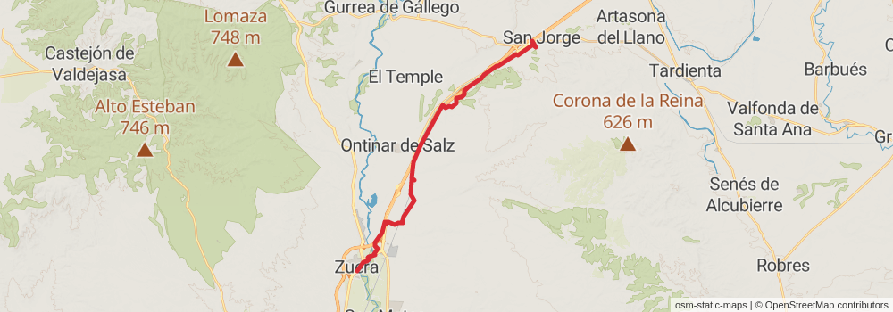 GR 234 La Jorgeada stage 2 Map