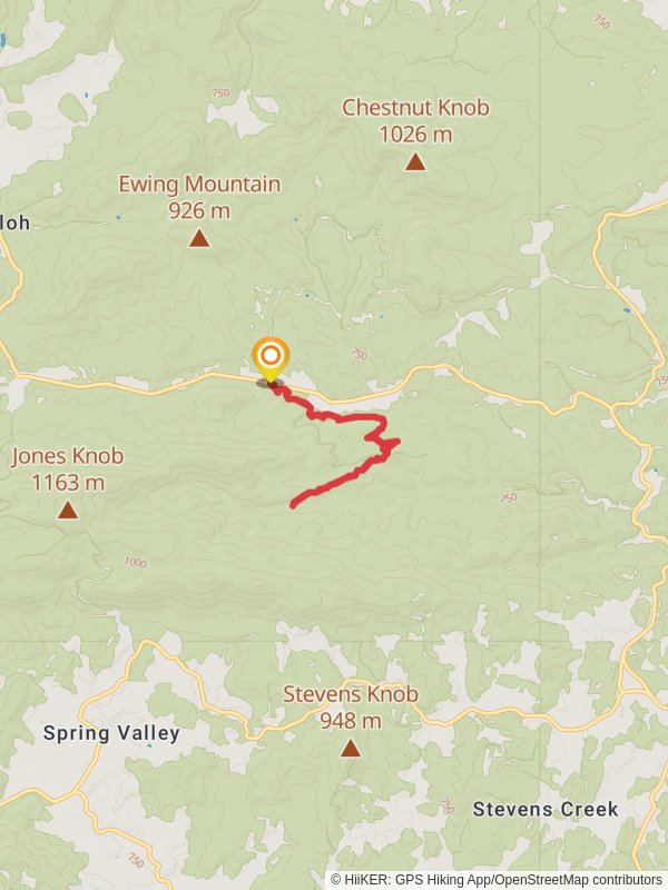 Yellow Branch Trail mobile static map