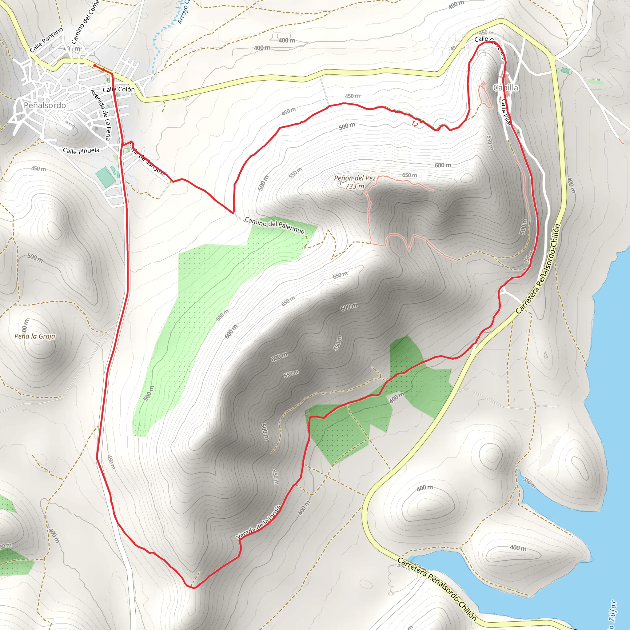 Peñon de Pez Trail PR BA 52 mobile static map