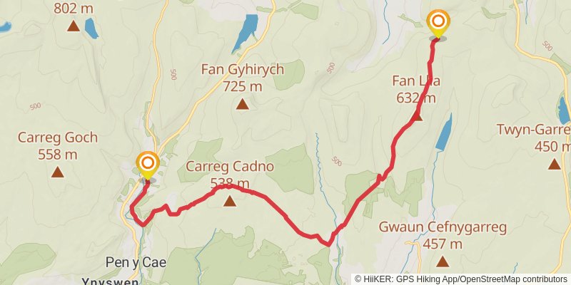 Holyhead to Chepstow Walk stage 24 Map