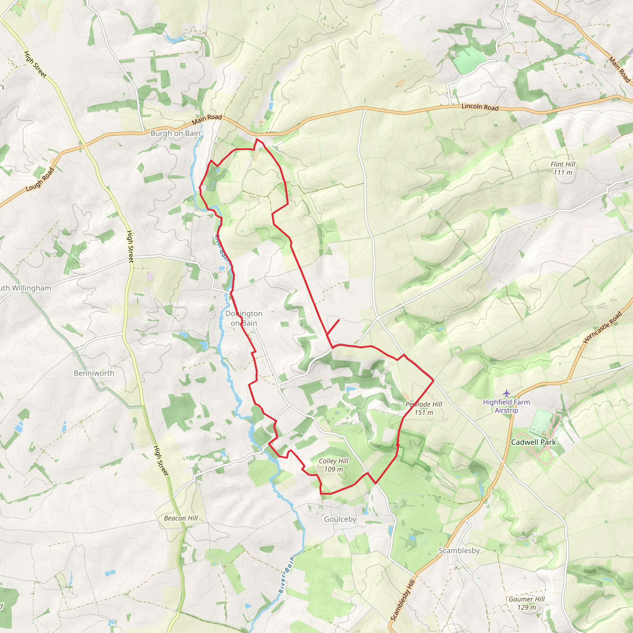 RAF Stenigot & the Bain Valley mobile static map