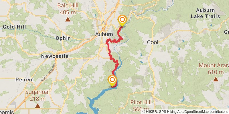American Discovery Trail North Route stage 370 Map