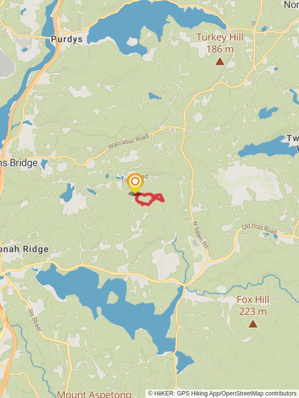 Green Trail Loop from Mount Holly Road mobile static map