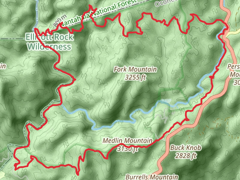 Chattooga River, Fork Mountain and Medlin Mountain Loop Trail