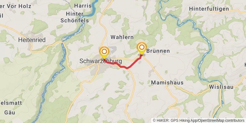 Camino Lucerne-Geneva alt 3 Map