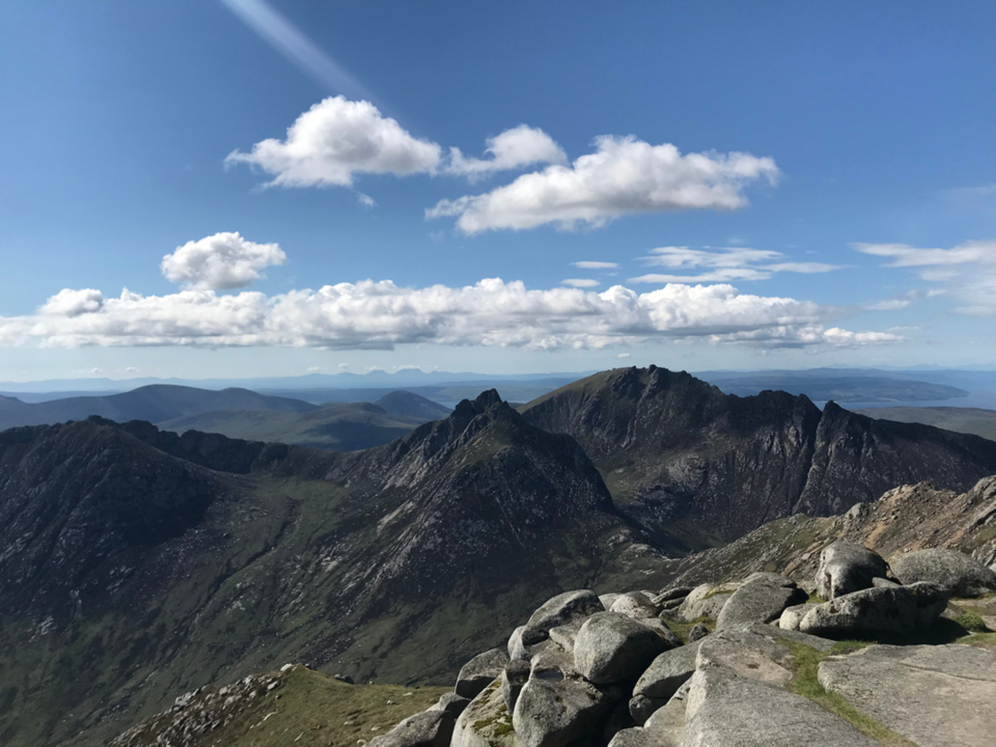 An image depicting the trail Goat Fell Summit and its surrounding area.