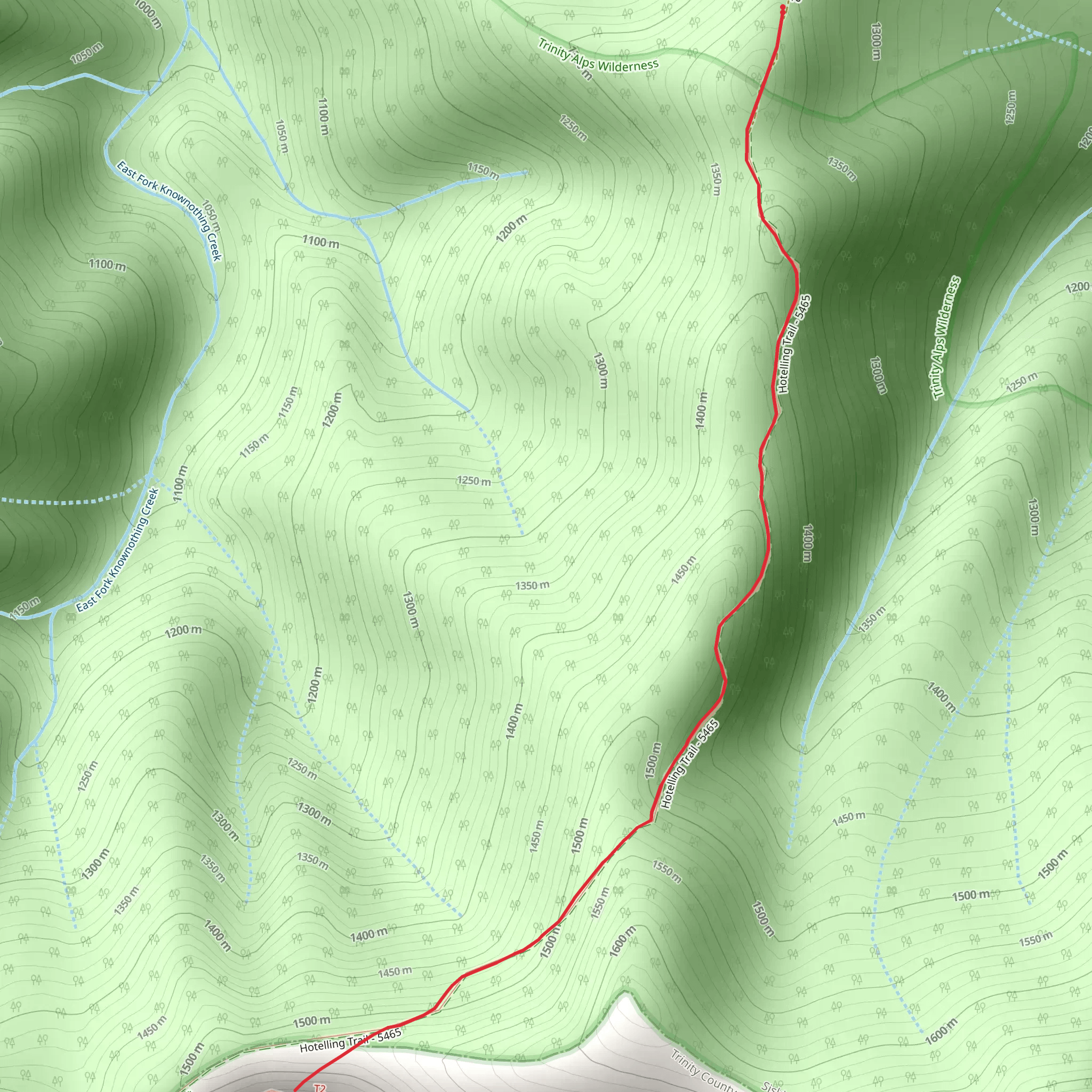 Hotelling Trail mobile static map