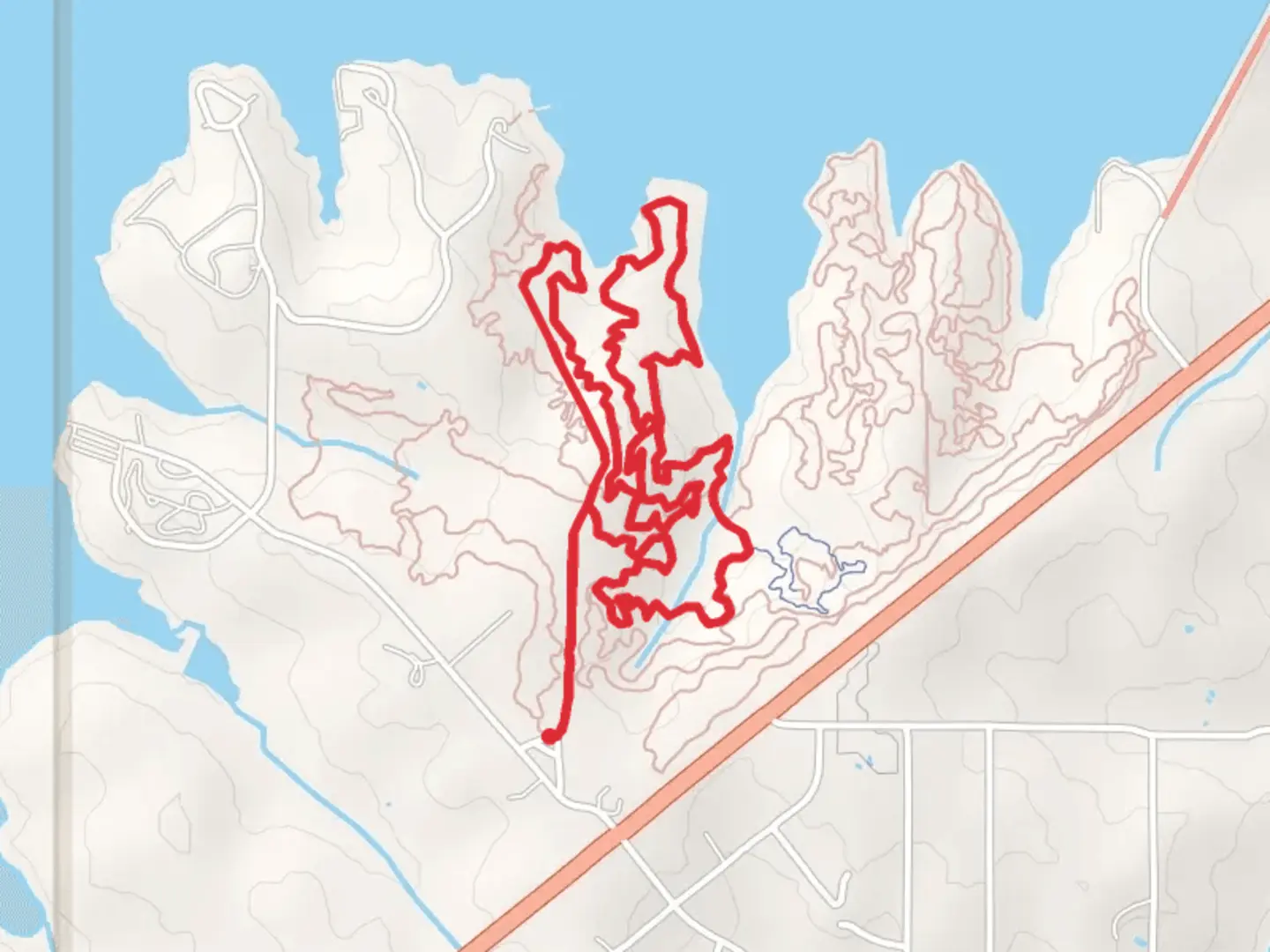 An image depicting the trail Clear Bay Mountain Loop Trails and its surrounding area.