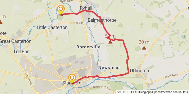 Danelaw Way stage 5 Map