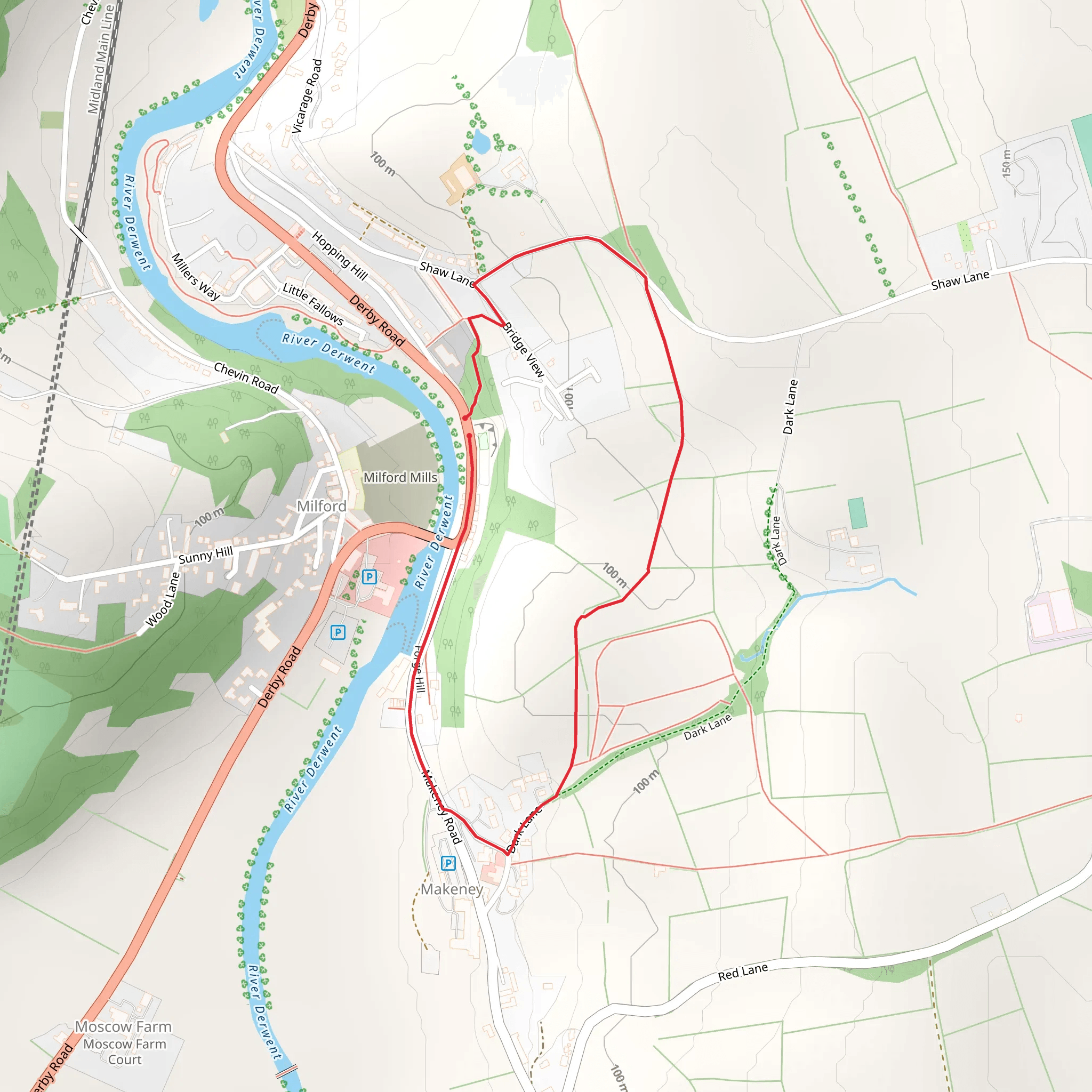 Milford Loop mobile static map