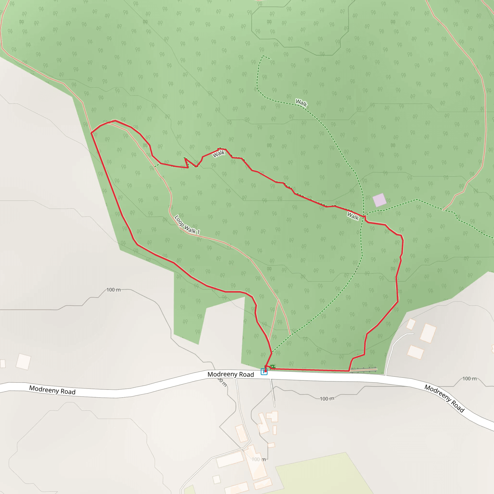 Knockanacree - Oak Walk mobile static map