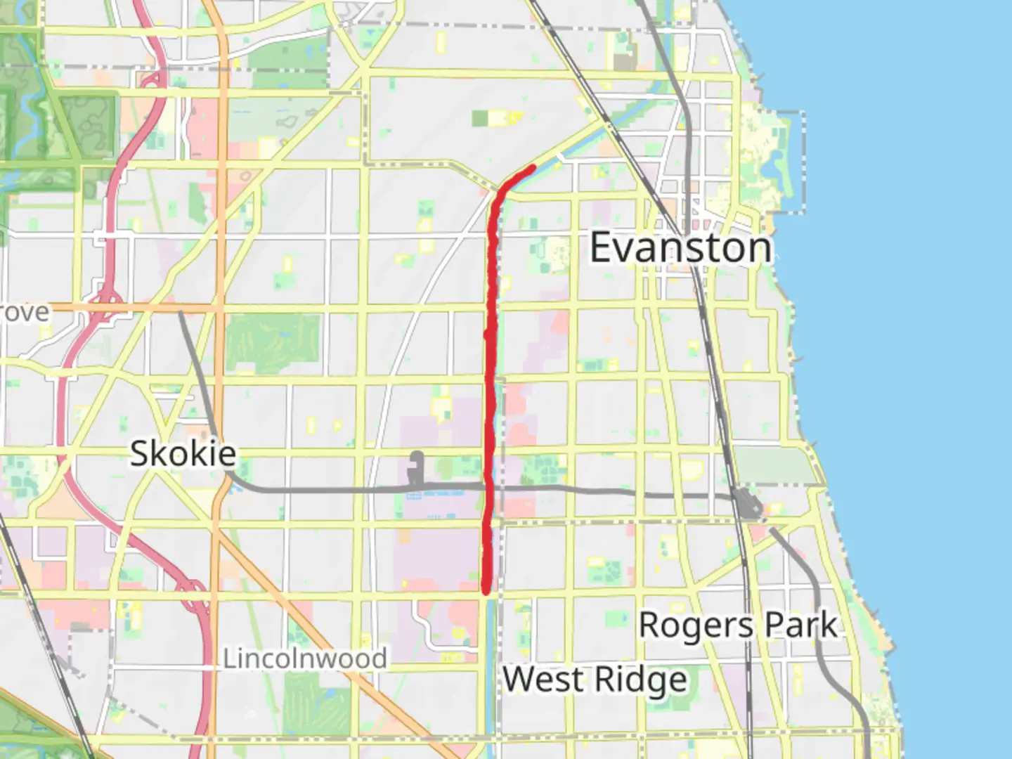 An image depicting the trail North Shore Channel Loop Trail and its surrounding area.