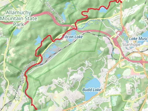 Jefferson Lake, Morris Canal and Saxton Falls via Highlands Trail