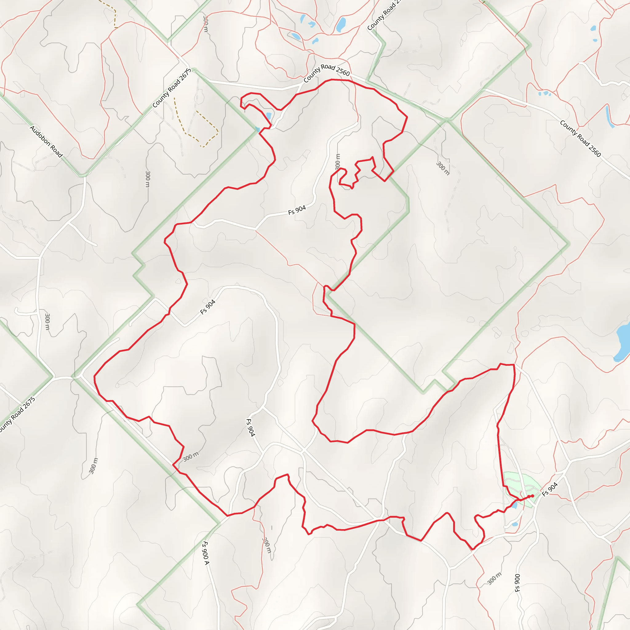 White Trail and Yellow Loop Trail mobile static map