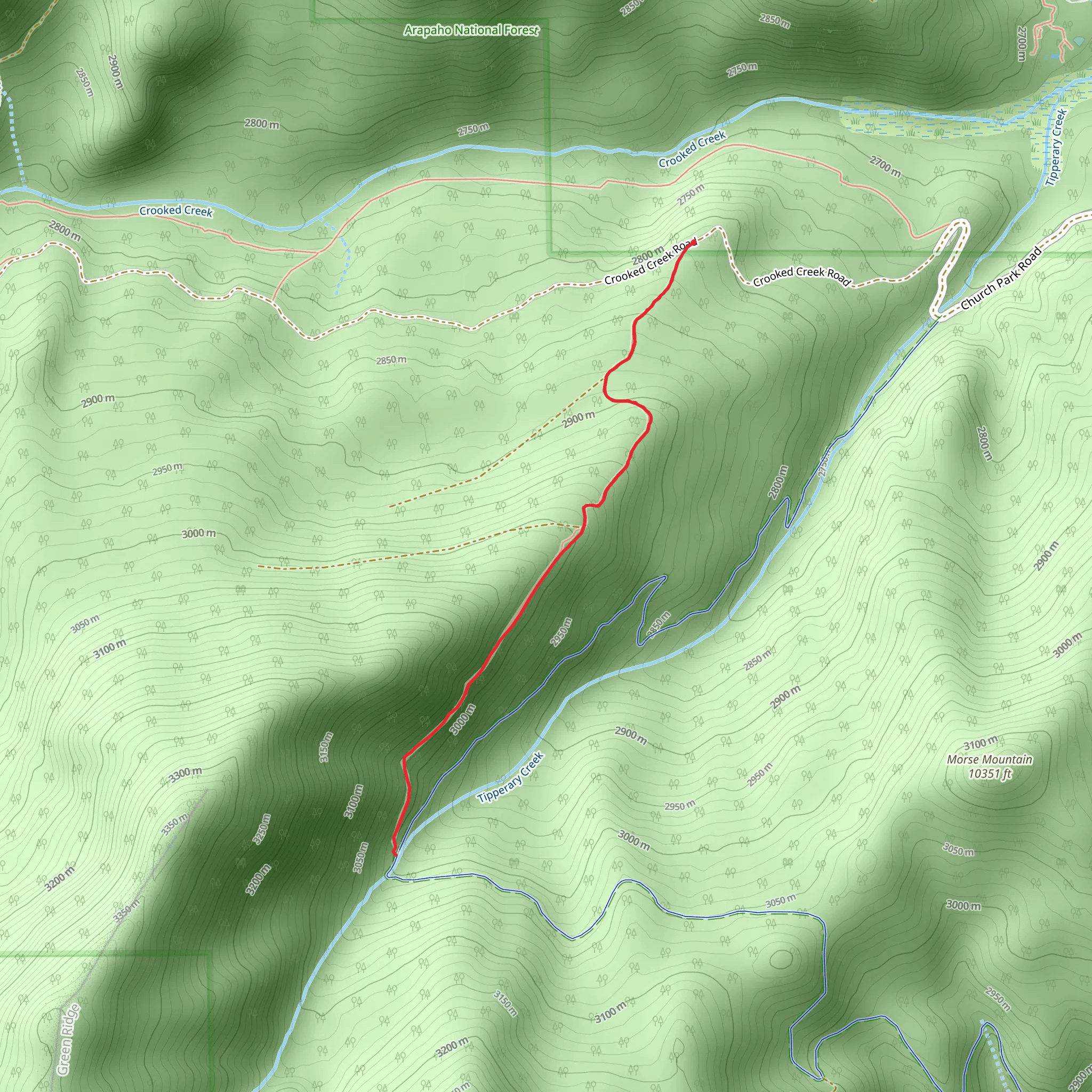 Backscratch Trail mobile static map
