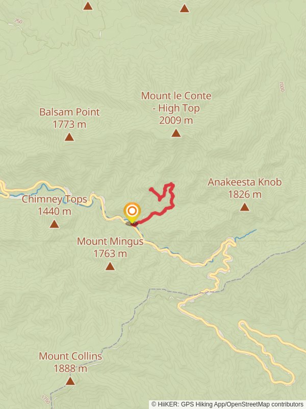 Peregrine Peak via Alum Cave Trail