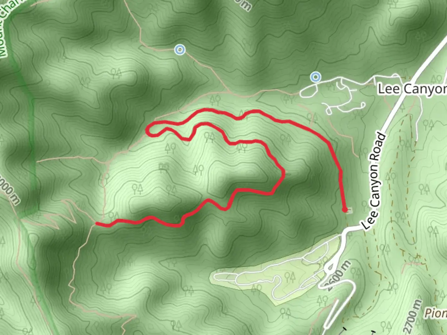 An image depicting the trail Lower Bristlecone Trail and its surrounding area.