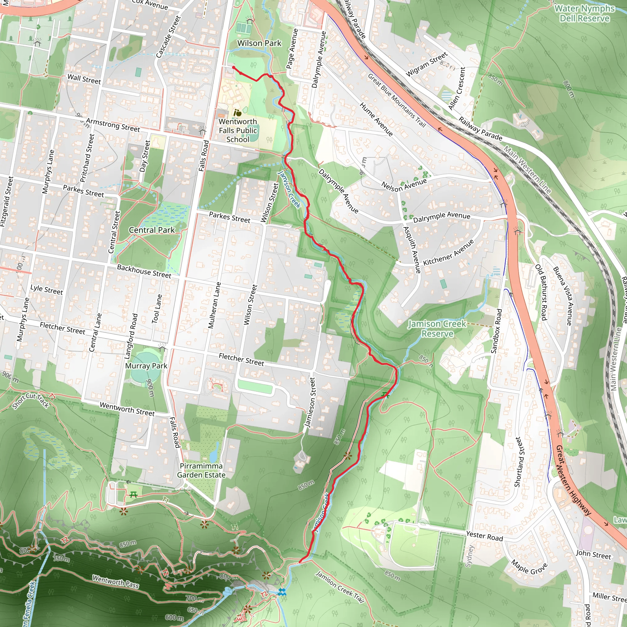Charles Darwin Walk mobile static map