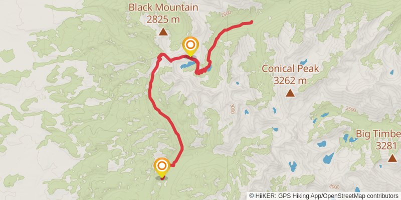 Trespass Creek Trail stage 3 Map