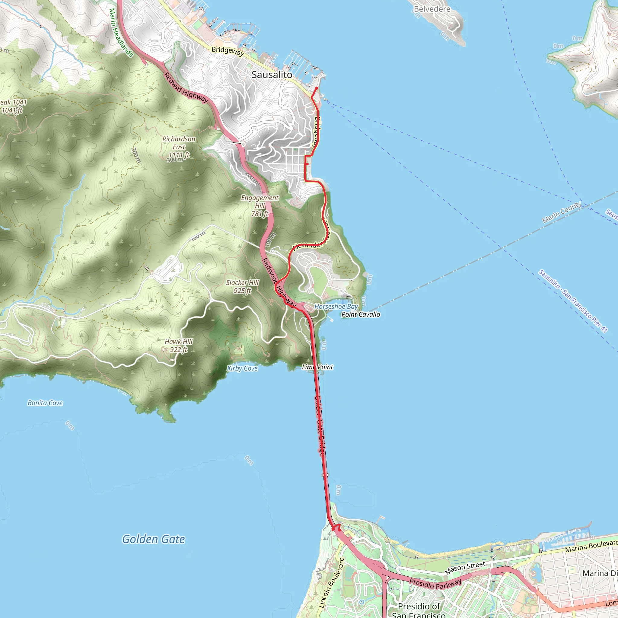 ADT and Vina Del Mar Park Walk mobile static map