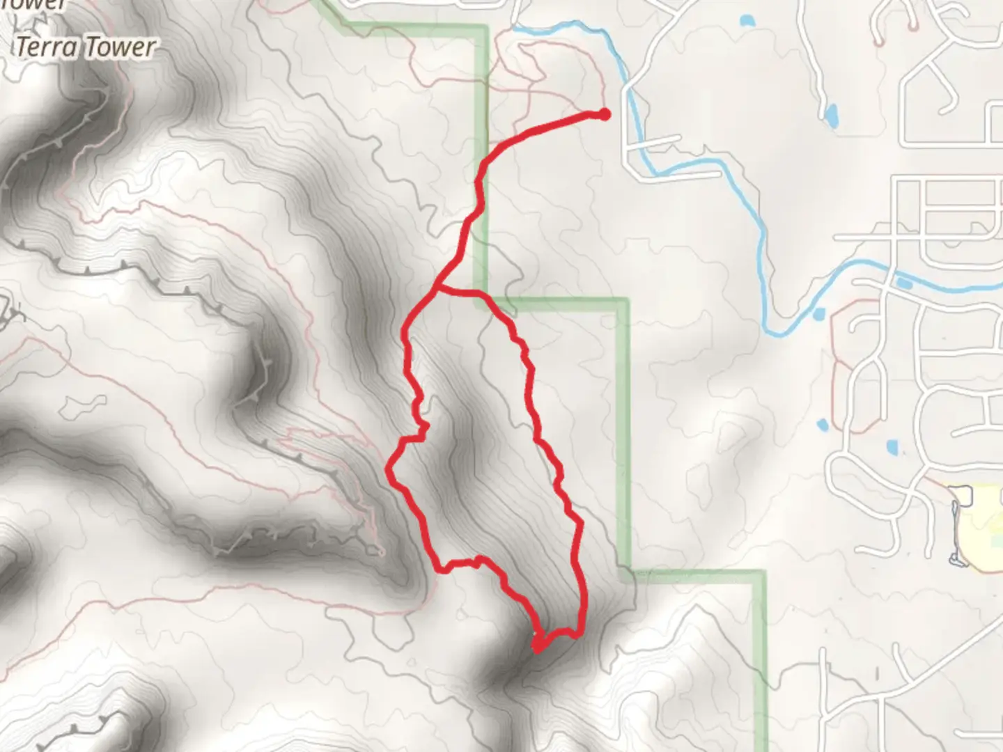 An image depicting the trail Corkscrew Trail via Liberty Cap Trail and its surrounding area.