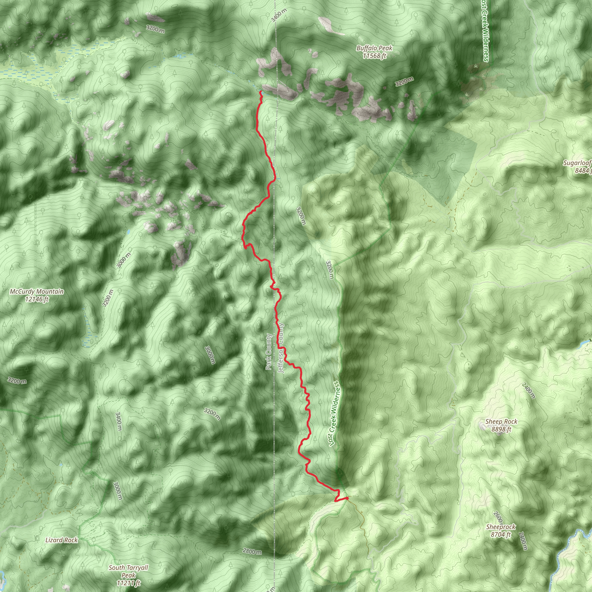 Goose Creek Trail mobile static map