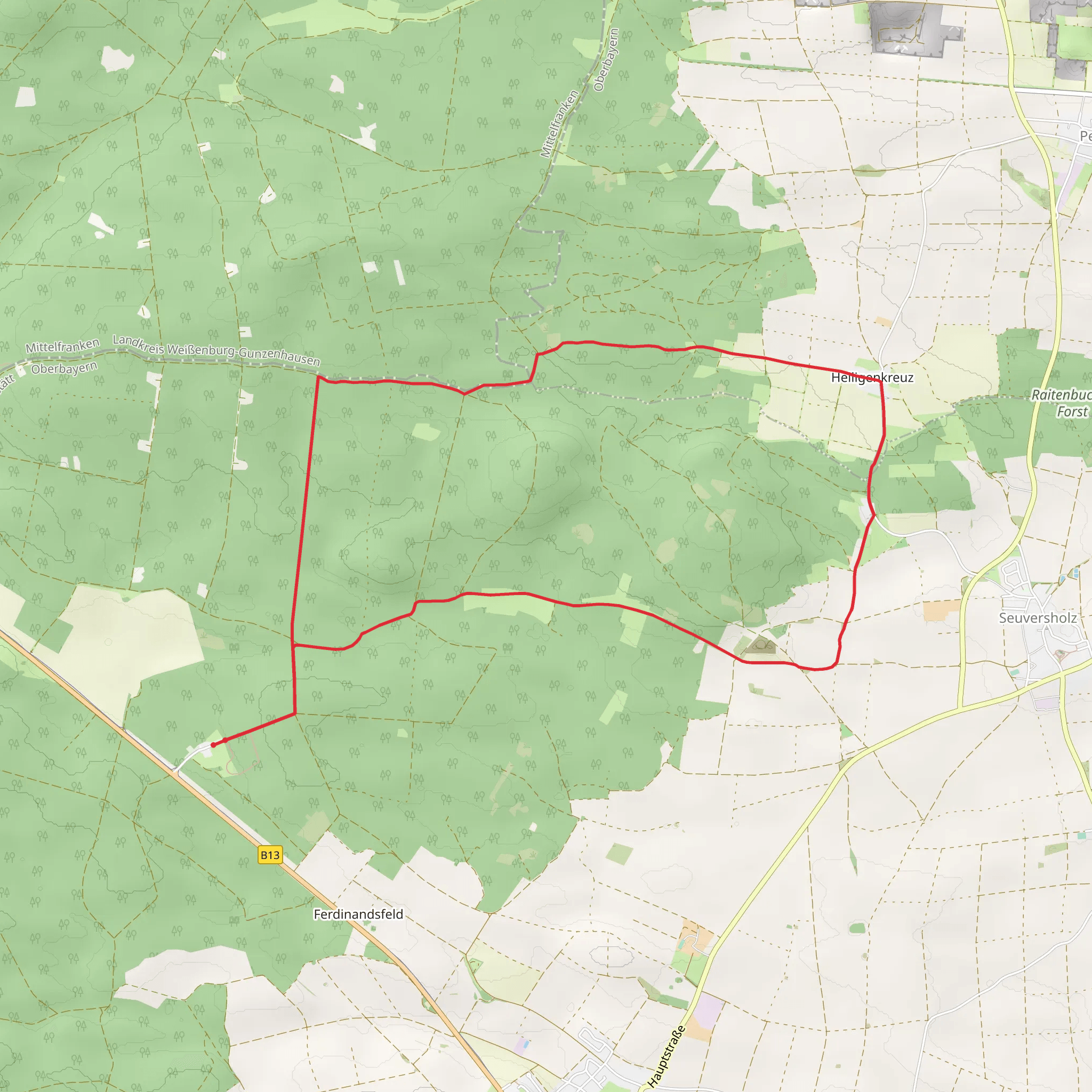 Rundwanderweg Eichstaett mobile static map
