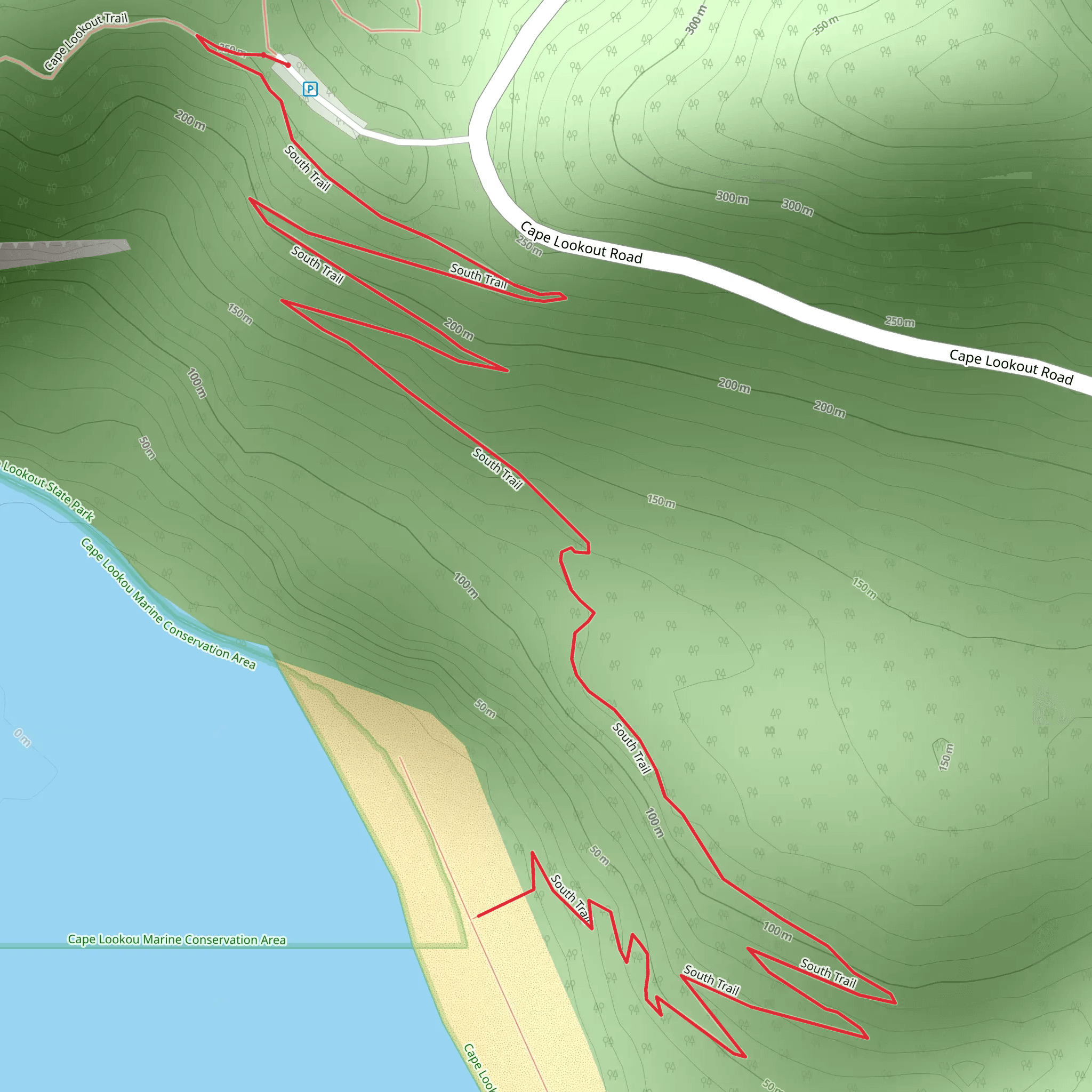 South Trail mobile static map