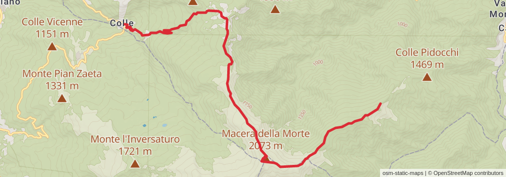 Sentiero Italia - Apennines Section stage 47 Map