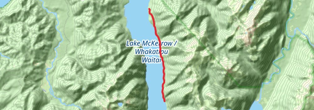 Hollyford Track stage 3 Map