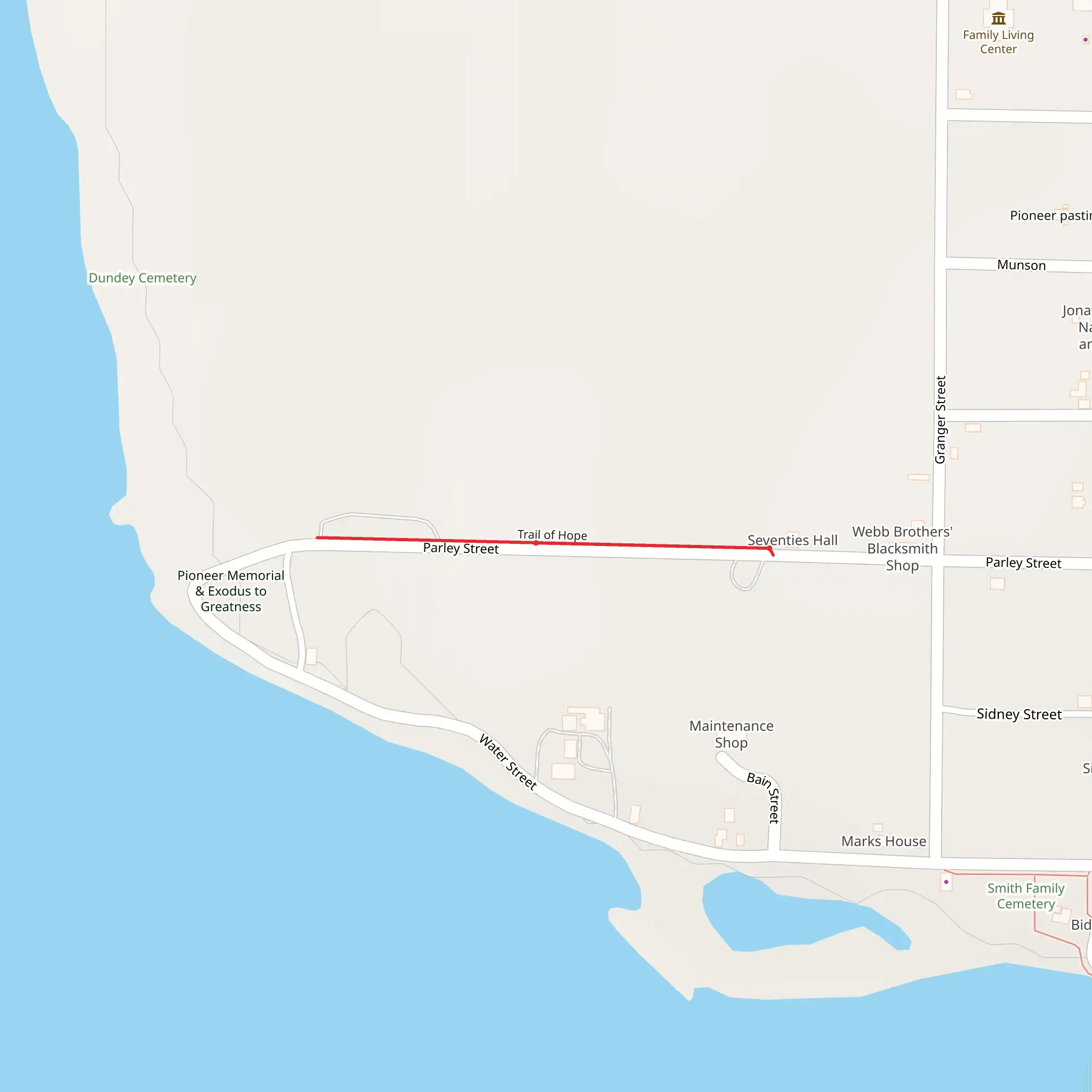 Trail of Hope mobile static map