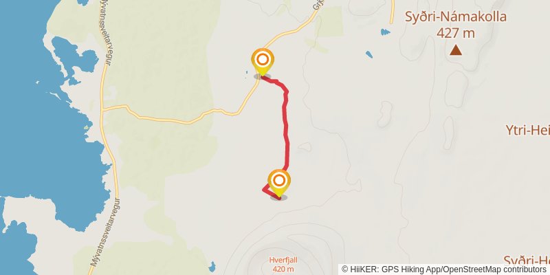 The Myvatn Trail alt 3 Map