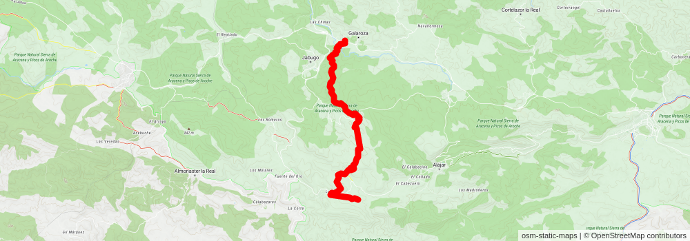 Linares de la Sierra - Galaroza stage 2 Map
