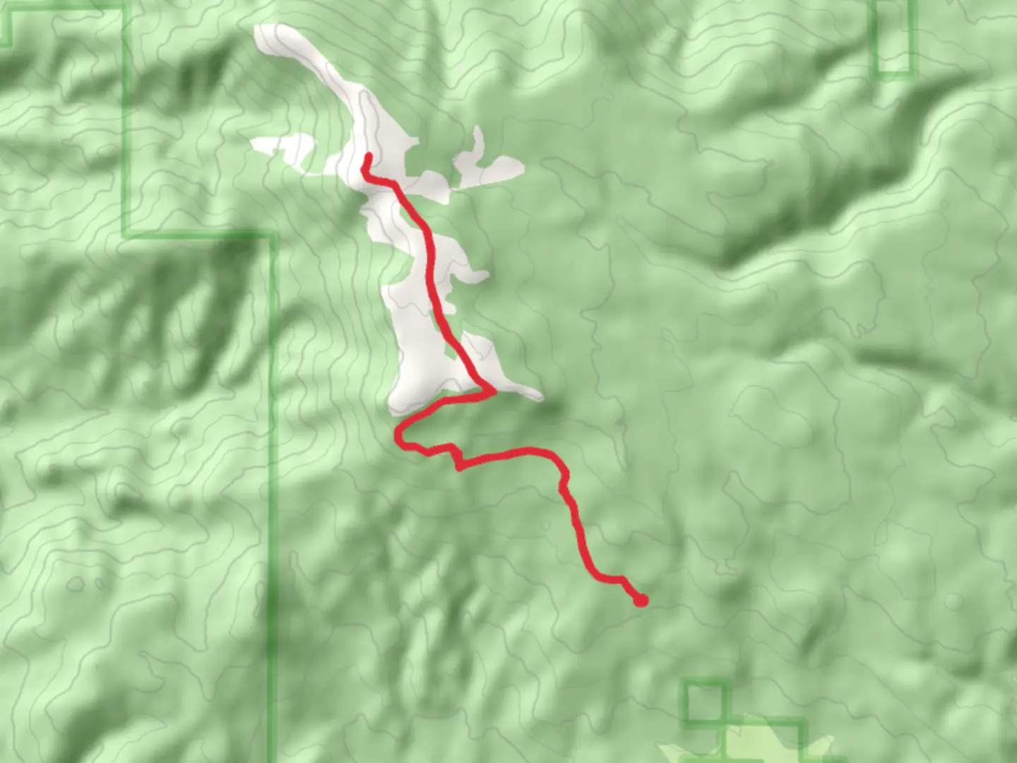 An image depicting the trail Lookout Mountain via Line Butte Tie Trail and its surrounding area.
