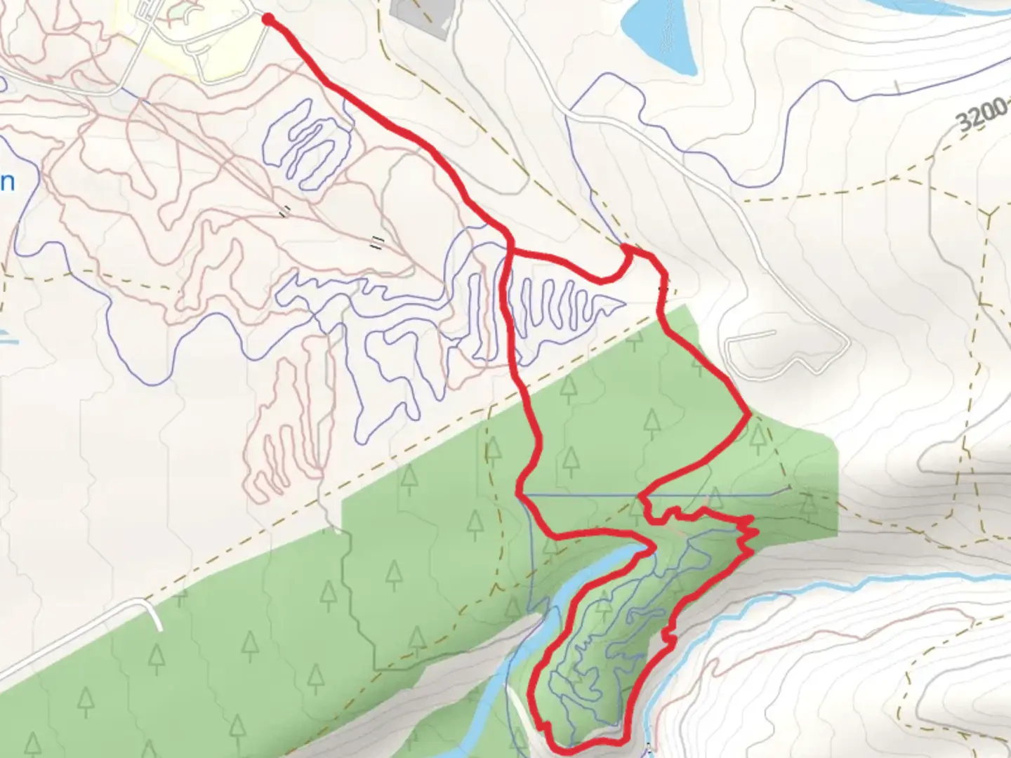 An image depicting the trail Boulders, Wheelers Way and Mineral Belt Loop Trail and its surrounding area.